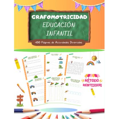 Libro Grafomotricidad Método Montessori